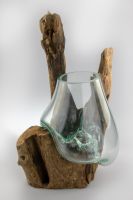 Glas auf Wurzel Dekoration Bowle Vase 